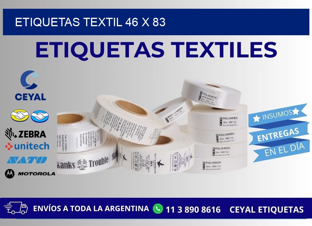 ETIQUETAS TEXTIL 46 x 83