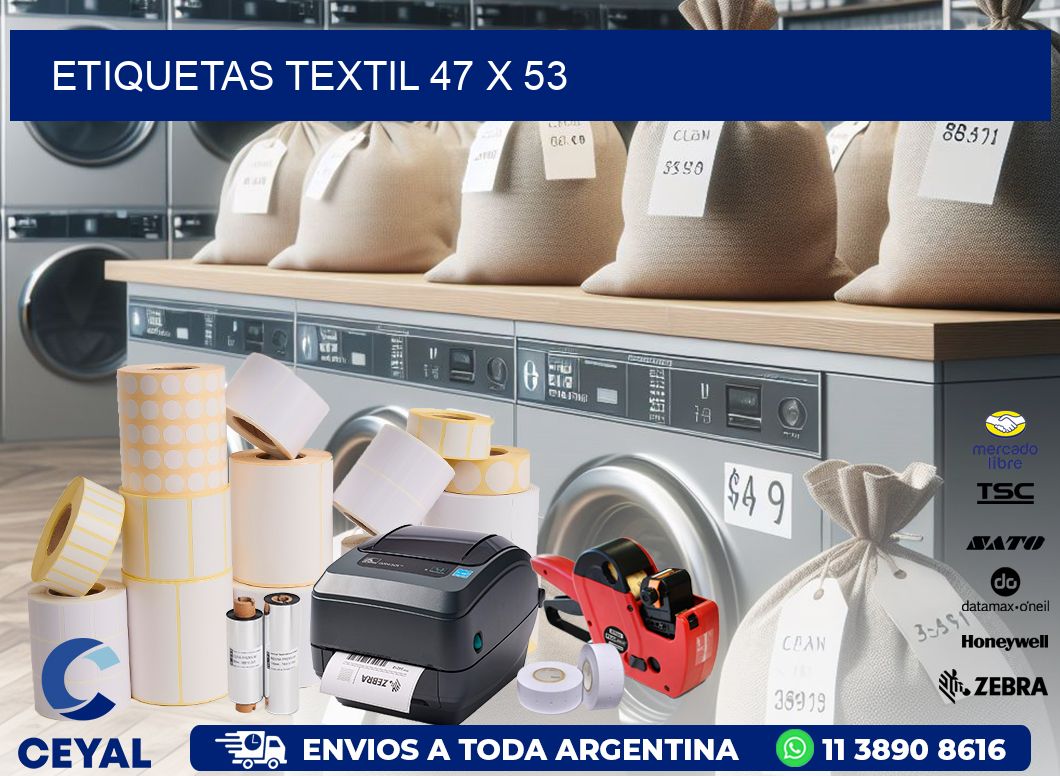 ETIQUETAS TEXTIL 47 x 53