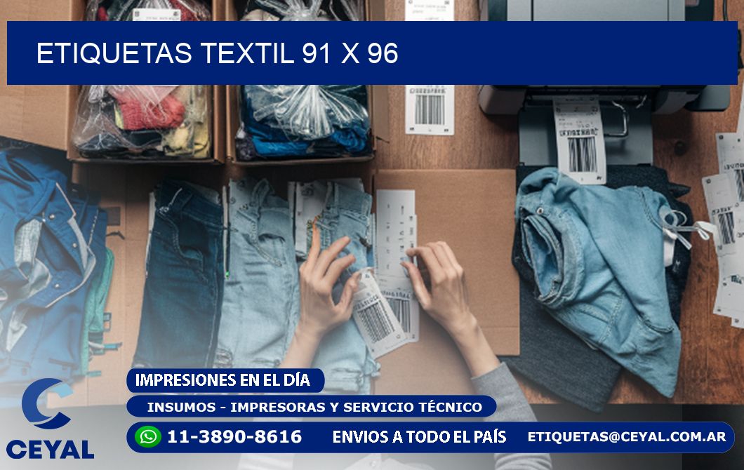 ETIQUETAS TEXTIL 91 x 96