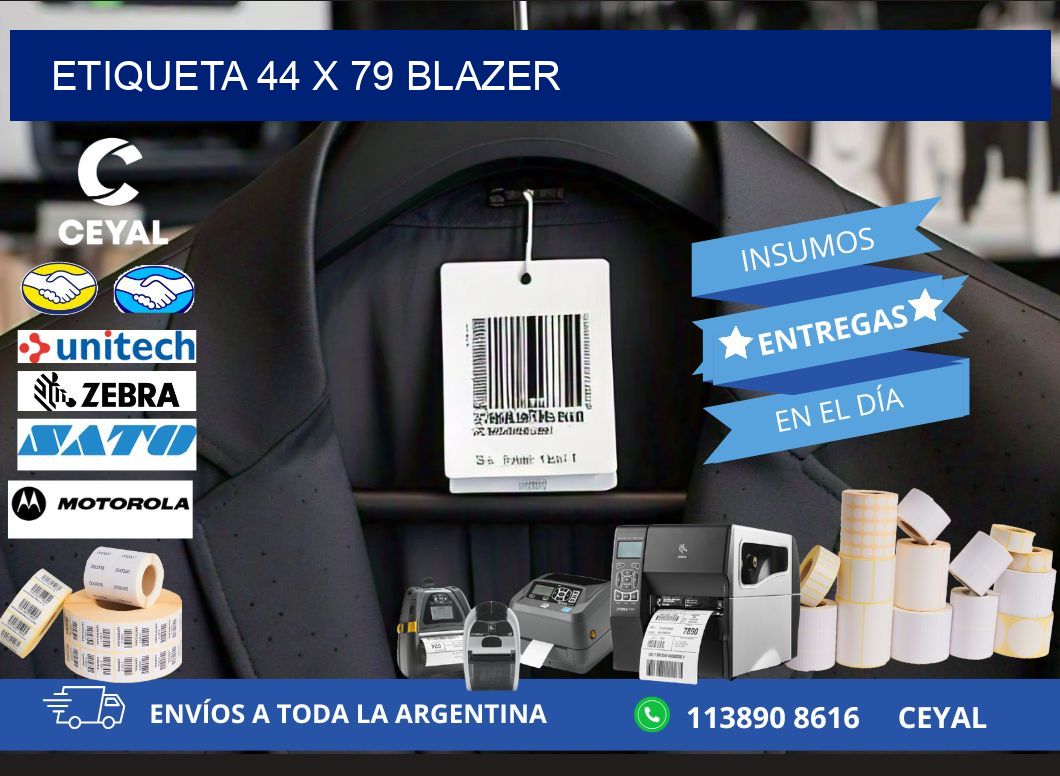 Etiqueta 44 x 79 blazer