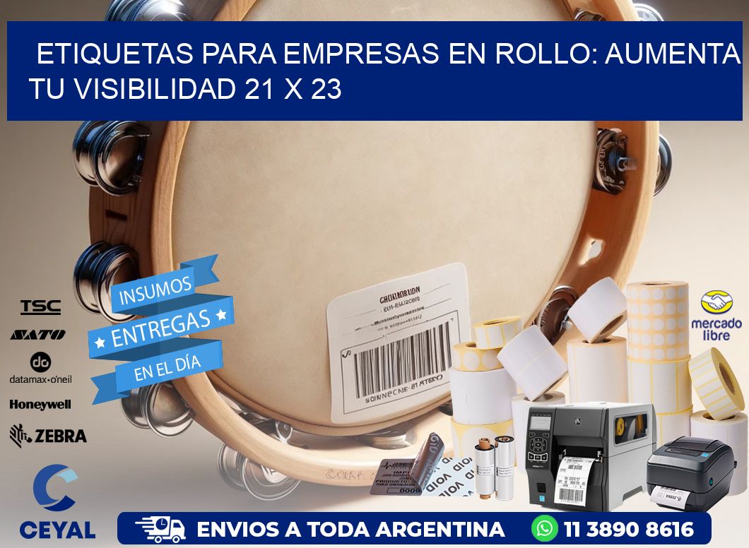 Etiquetas para Empresas en Rollo: Aumenta tu Visibilidad 21 x 23