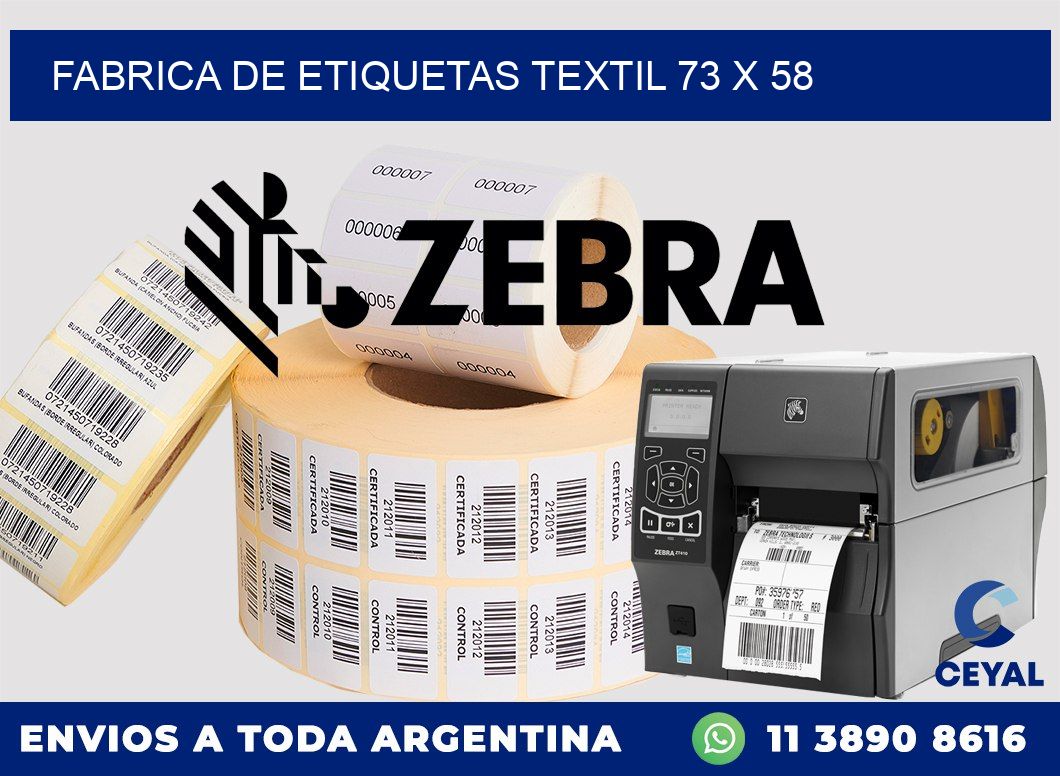 FABRICA DE ETIQUETAS TEXTIL 73 x 58