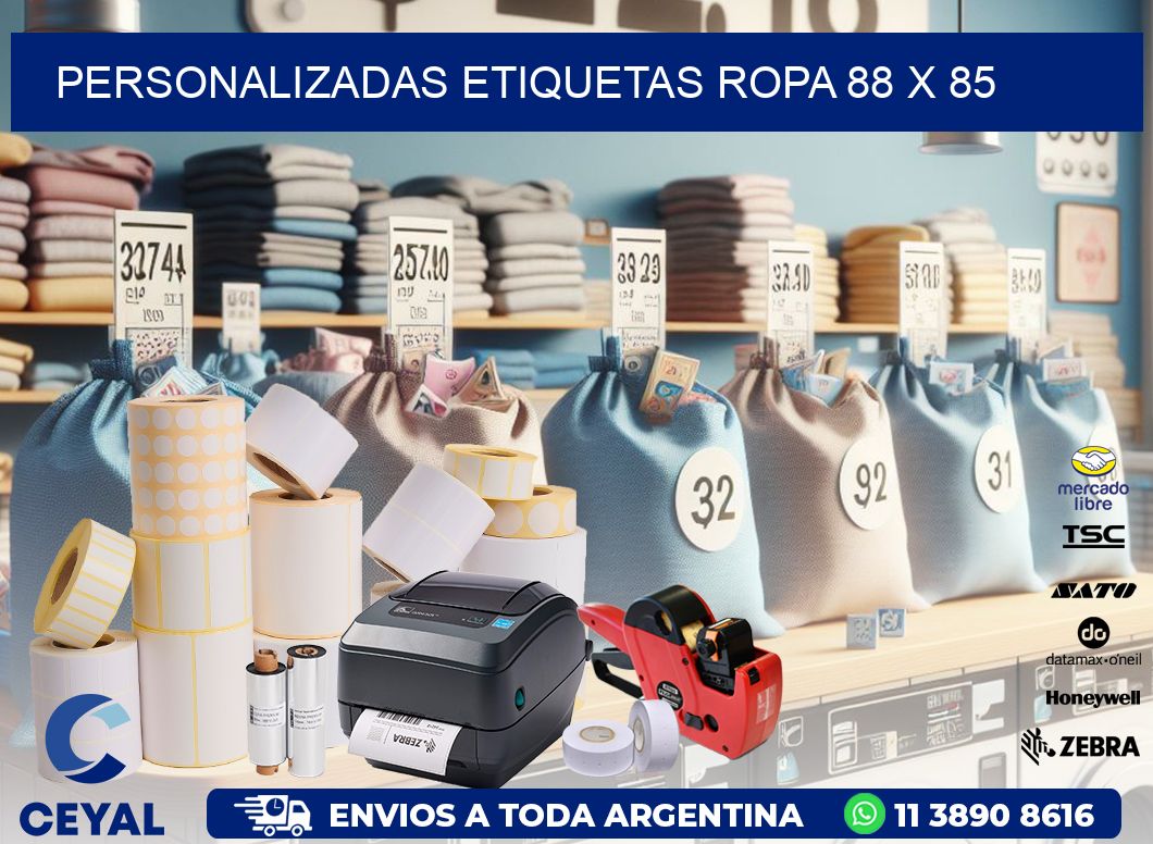 PERSONALIZADAS ETIQUETAS ROPA 88 x 85