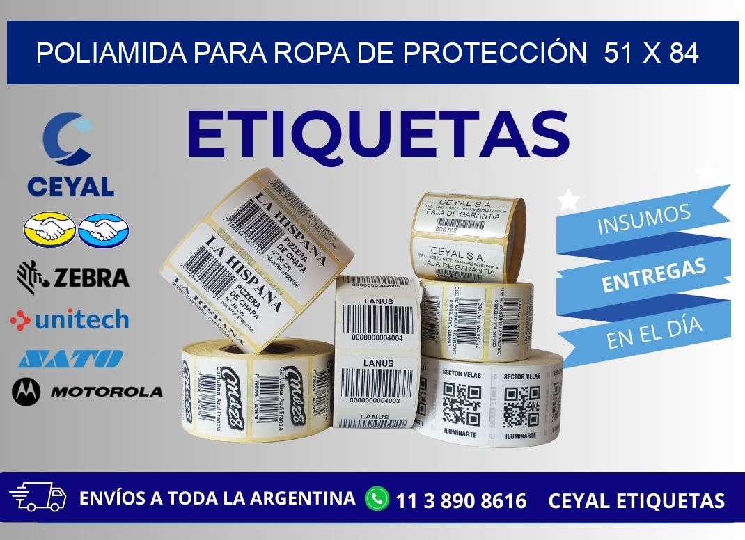 POLIAMIDA PARA ROPA DE PROTECCIÓN  51 x 84