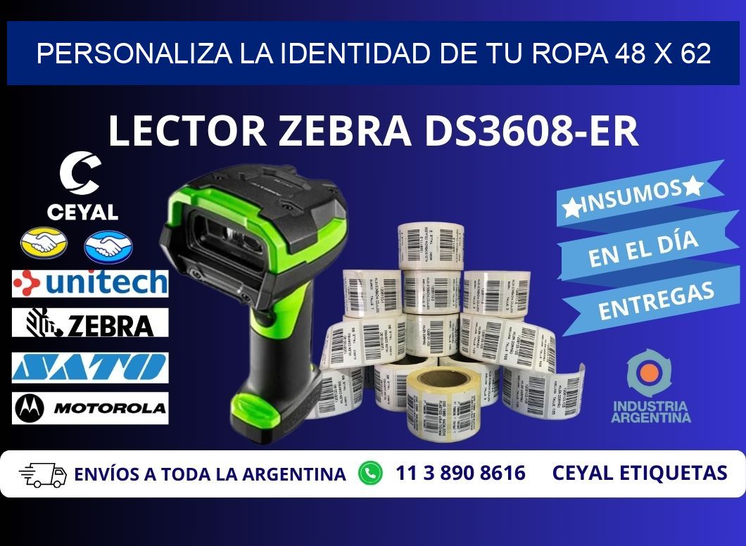 Personaliza la Identidad de Tu Ropa 48 x 62