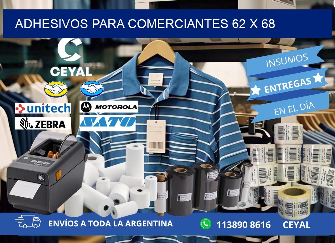 ADHESIVOS PARA COMERCIANTES 62 x 68