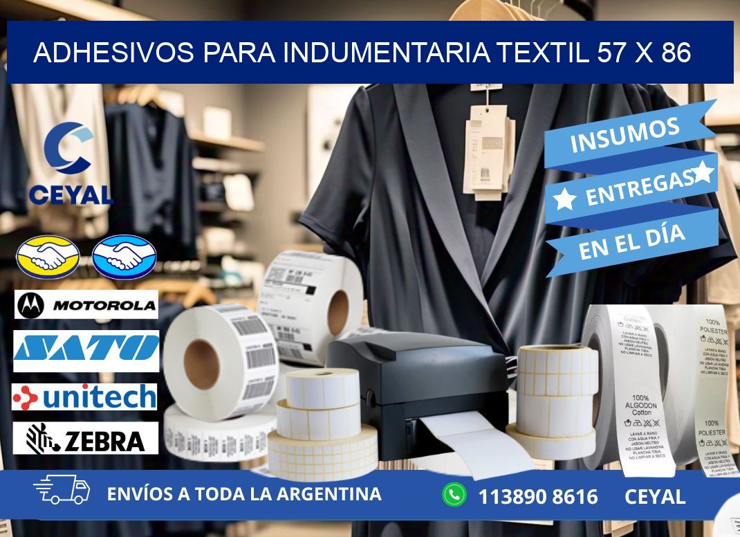 ADHESIVOS PARA INDUMENTARIA TEXTIL 57 x 86