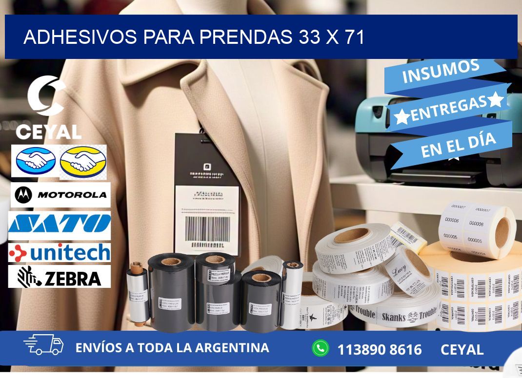 ADHESIVOS PARA PRENDAS 33 x 71