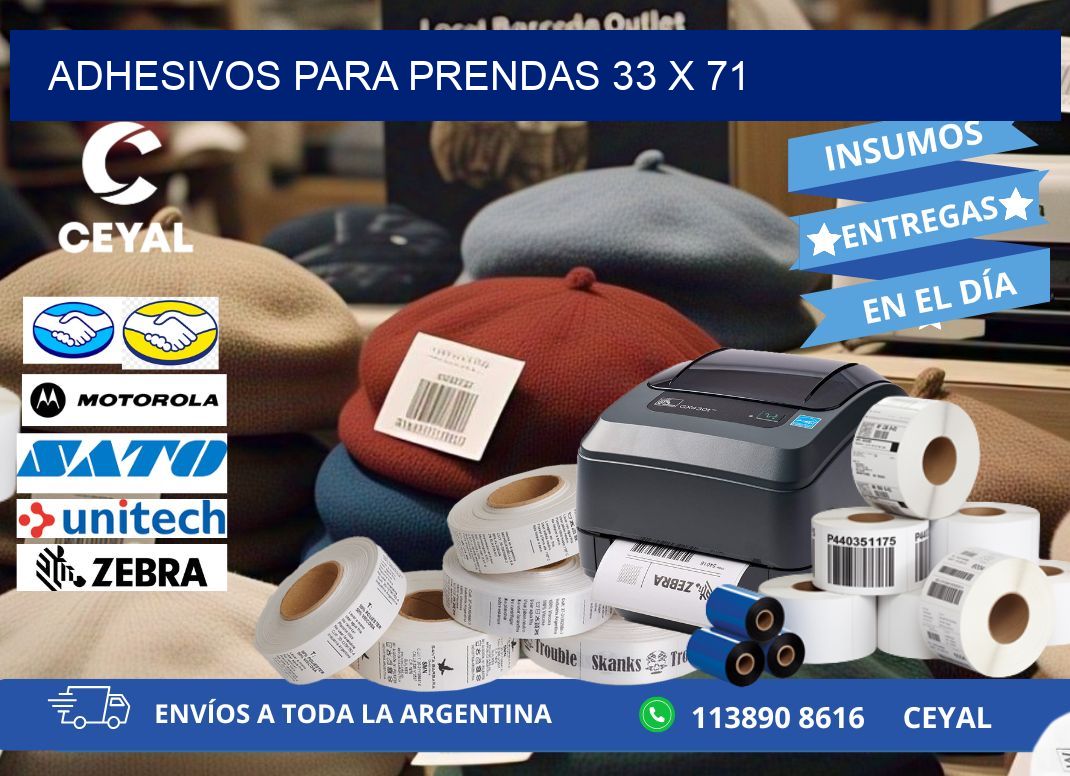 ADHESIVOS PARA PRENDAS 33 x 71