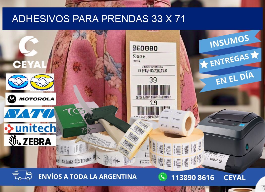 ADHESIVOS PARA PRENDAS 33 x 71