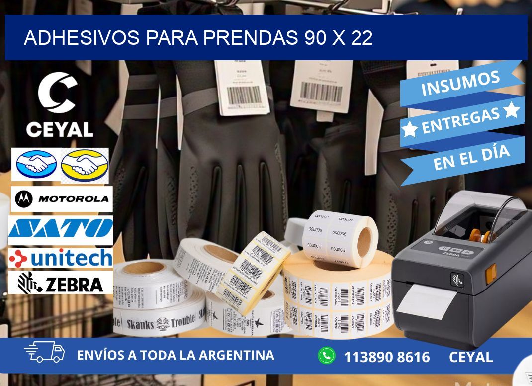 ADHESIVOS PARA PRENDAS 90 x 22