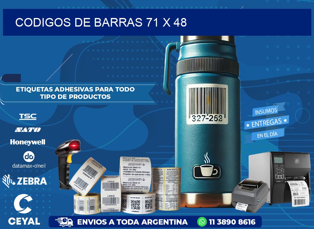 CODIGOS DE BARRAS 71 x 48