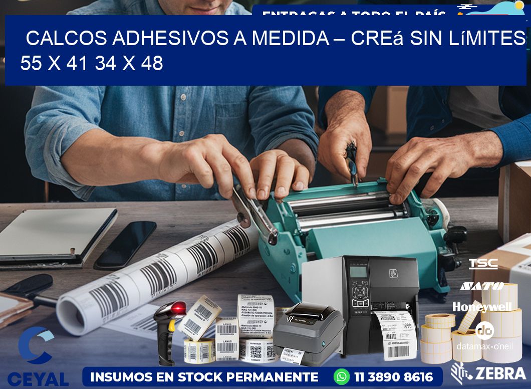 Calcos Adhesivos a Medida – Creá sin Límites 55 x 41 34 x 48