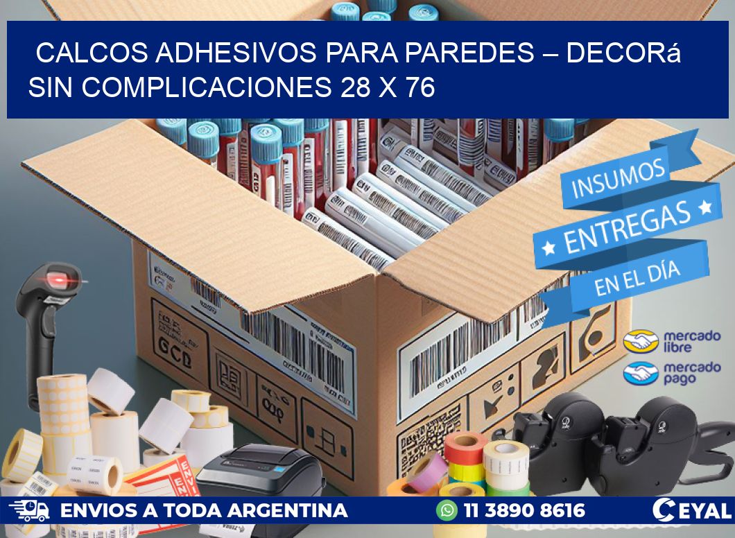 Calcos Adhesivos para Paredes – Decorá sin Complicaciones 28 x 76