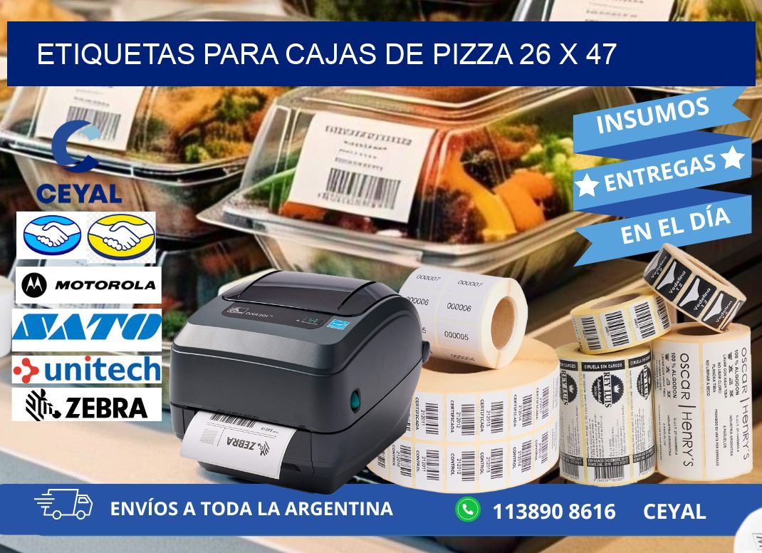 ETIQUETAS PARA CAJAS DE PIZZA 26 x 47