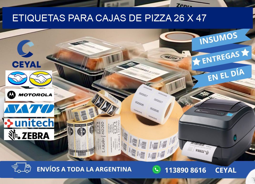 ETIQUETAS PARA CAJAS DE PIZZA 26 x 47