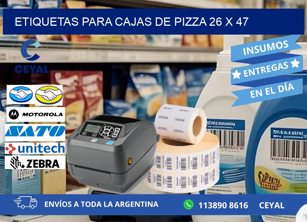 ETIQUETAS PARA CAJAS DE PIZZA 26 x 47