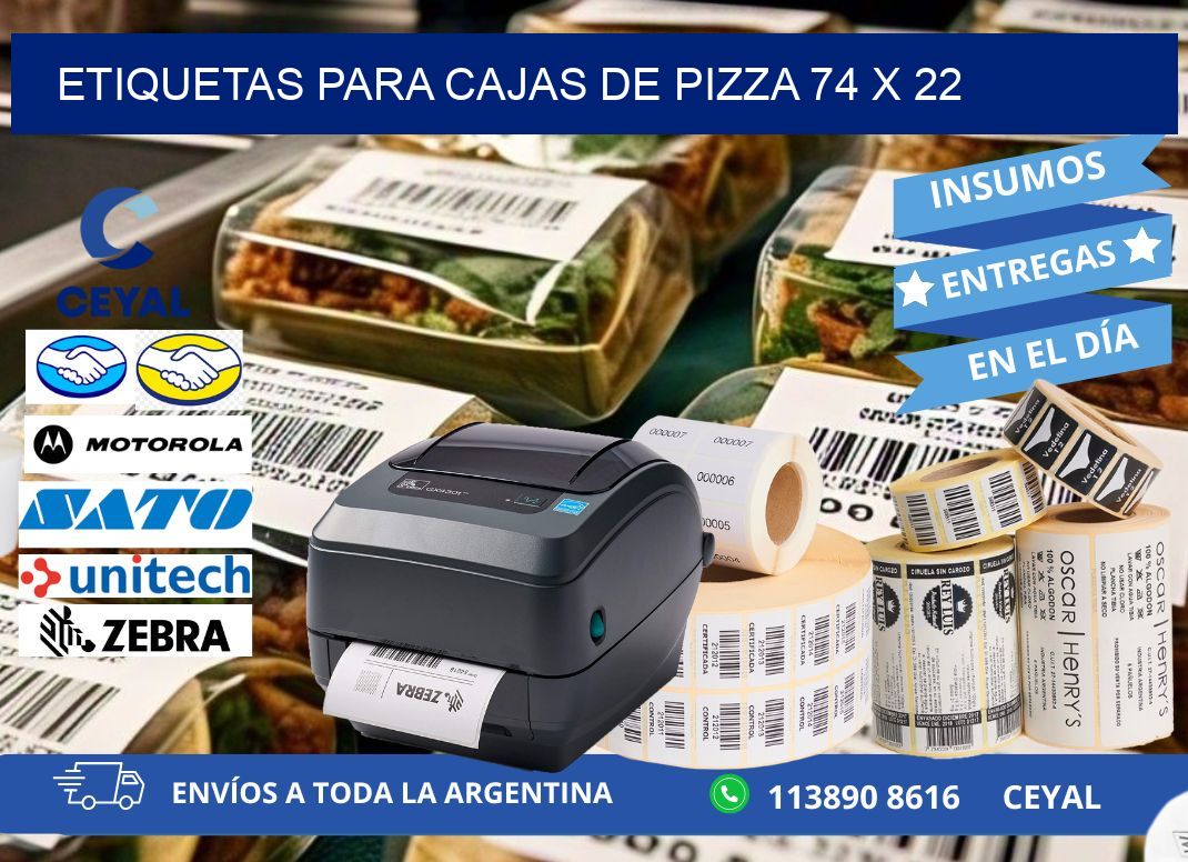 ETIQUETAS PARA CAJAS DE PIZZA 74 x 22