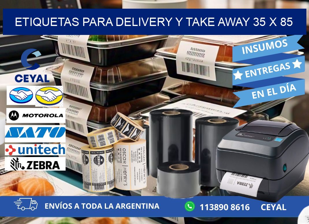 ETIQUETAS PARA DELIVERY Y TAKE AWAY 35 x 85