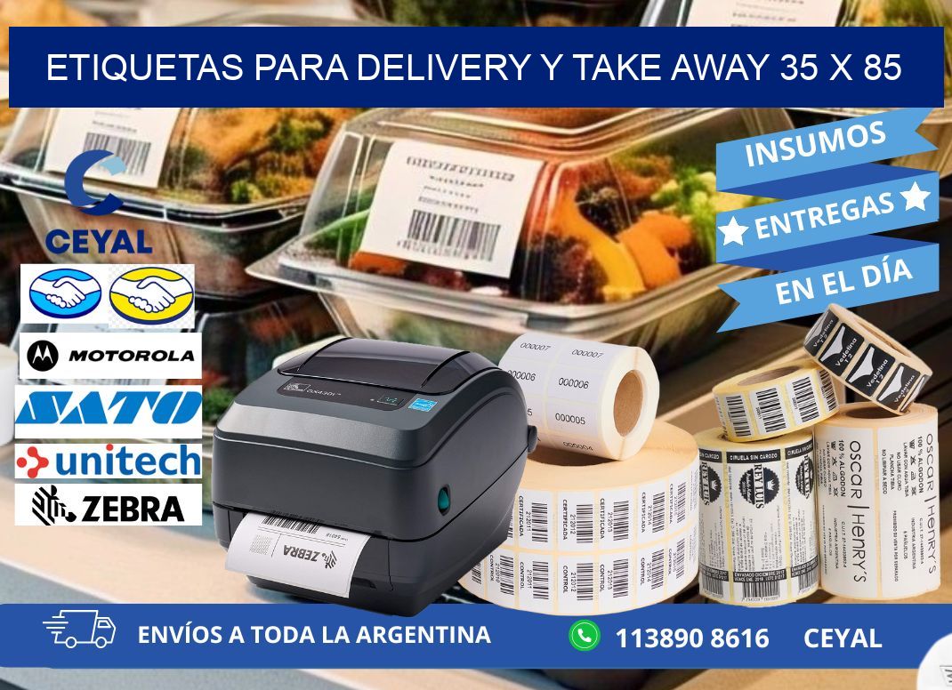 ETIQUETAS PARA DELIVERY Y TAKE AWAY 35 x 85