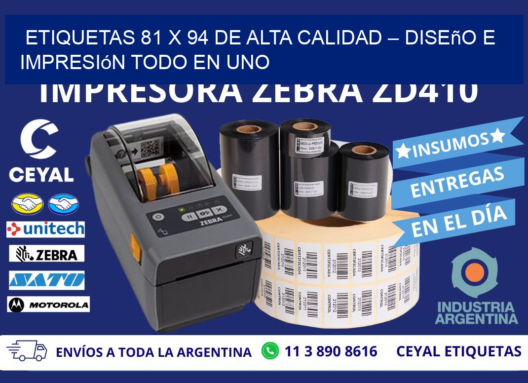 Etiquetas 81 x 94 de Alta Calidad – Diseño e Impresión Todo en Uno