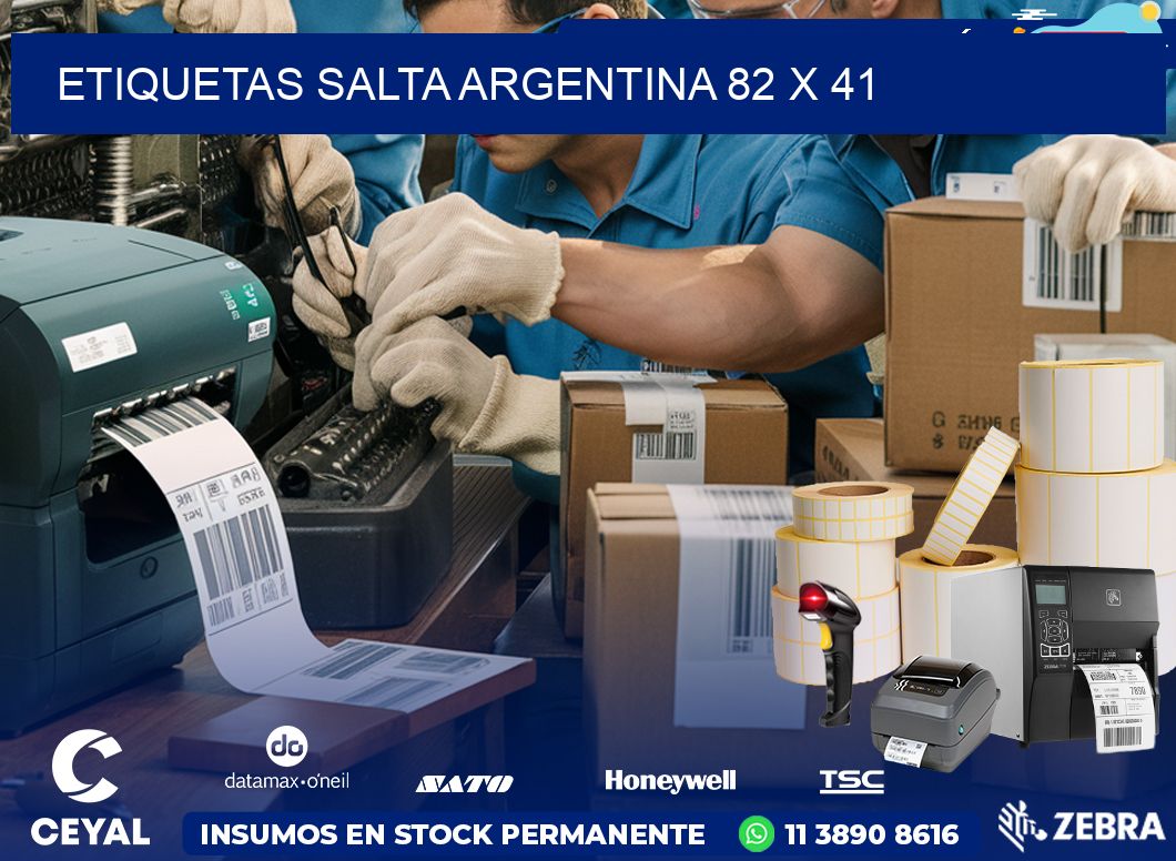 Etiquetas Salta Argentina 82 x 41