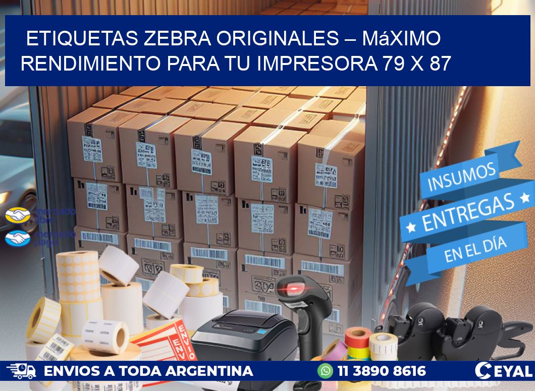 Etiquetas Zebra Originales – Máximo Rendimiento para tu Impresora 79 x 87