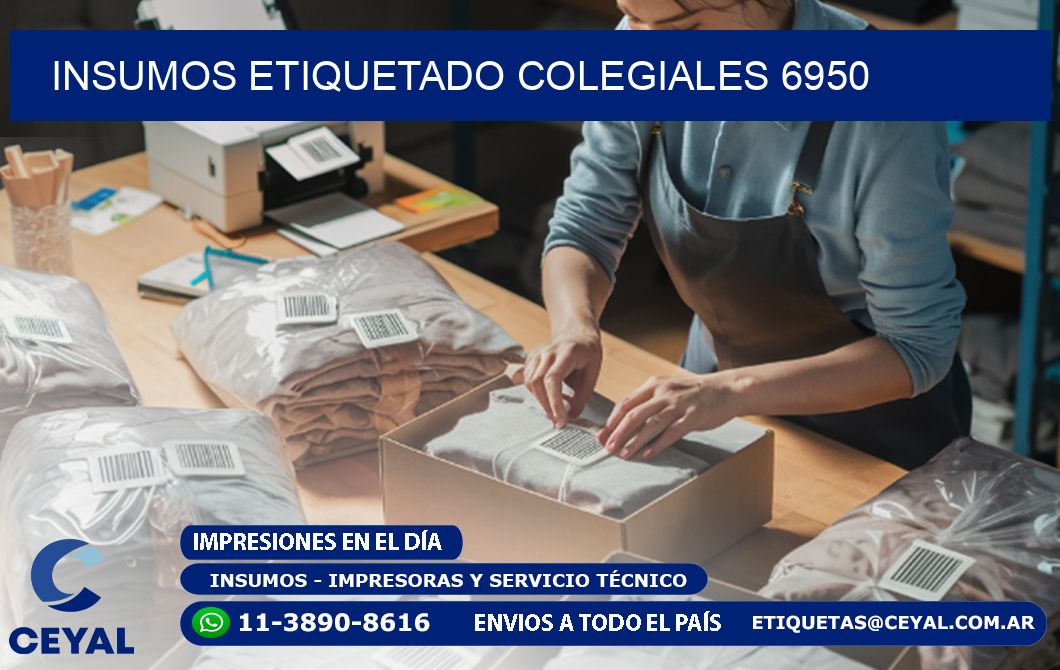 INSUMOS ETIQUETADO Colegiales 6950