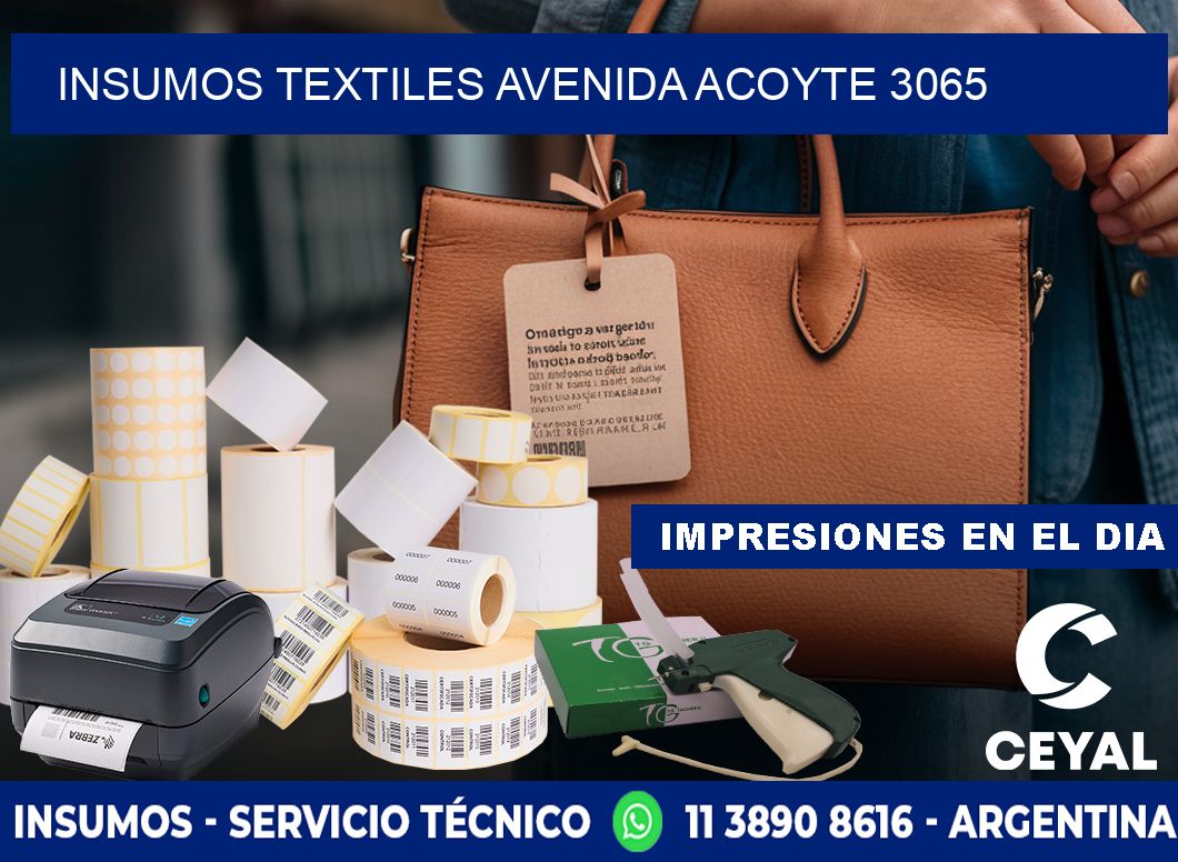 INSUMOS TEXTILES AVENIDA ACOYTE 3065