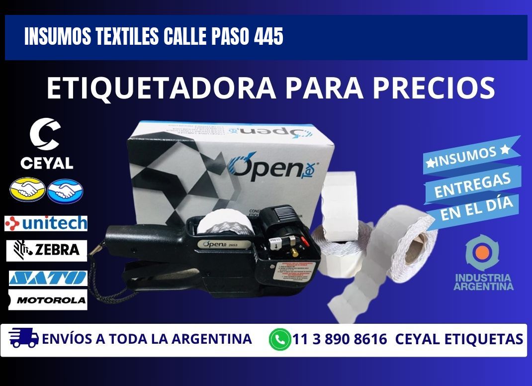 INSUMOS TEXTILES CALLE PASO 445