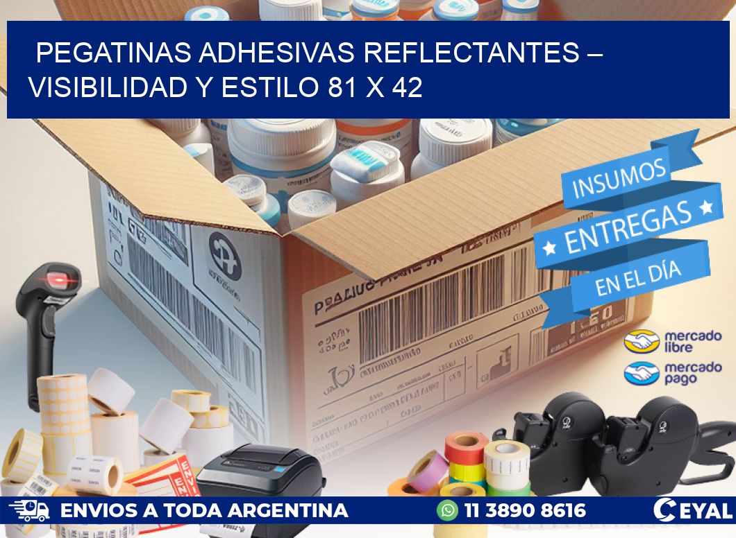 Pegatinas Adhesivas Reflectantes – Visibilidad y Estilo 81 x 42