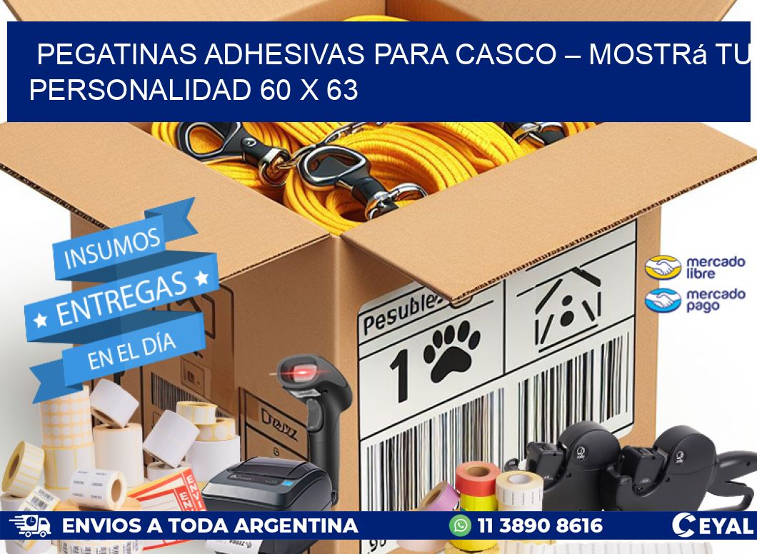 Pegatinas Adhesivas para Casco – Mostrá Tu Personalidad 60 x 63