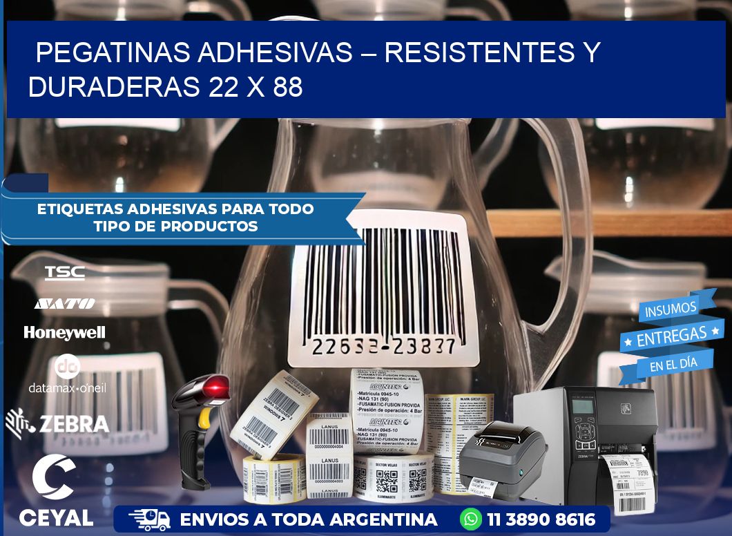 Pegatinas Adhesivas – Resistentes y Duraderas 22 x 88