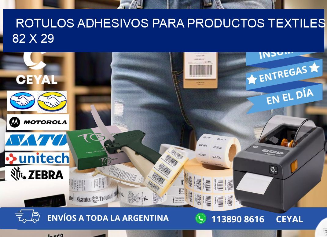 ROTULOS ADHESIVOS PARA PRODUCTOS TEXTILES 82 x 29