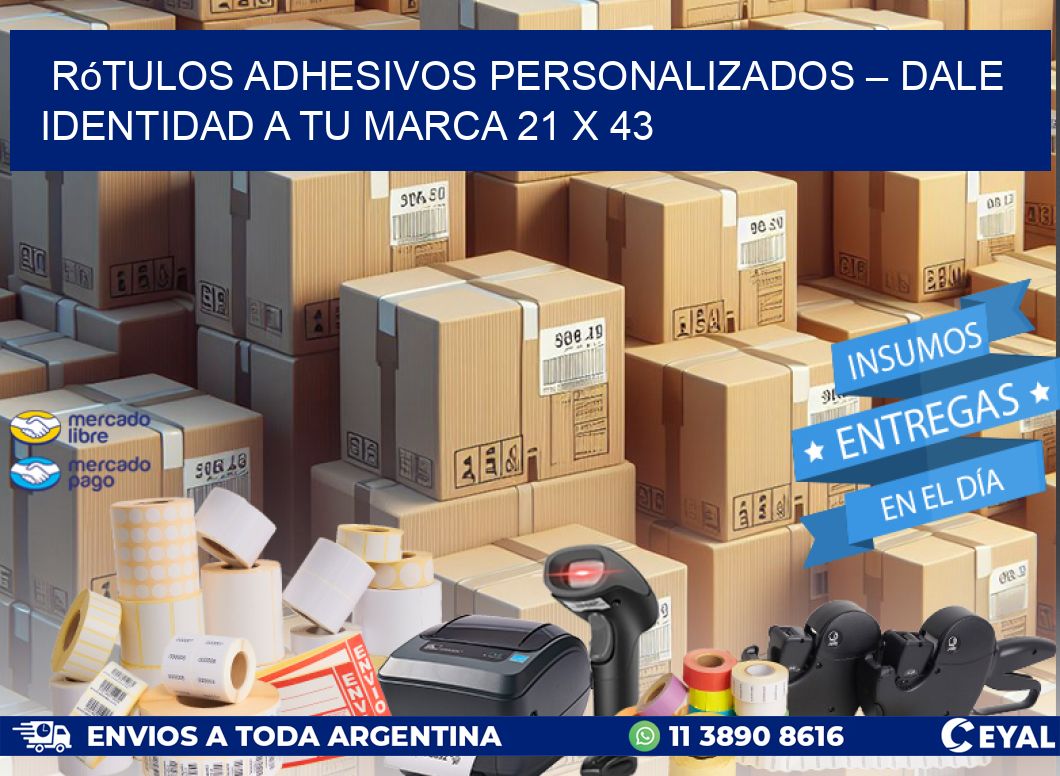 Rótulos Adhesivos Personalizados – Dale Identidad a Tu Marca 21 x 43