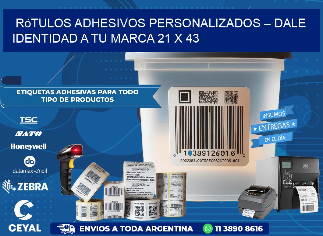 Rótulos Adhesivos Personalizados – Dale Identidad a Tu Marca 21 x 43