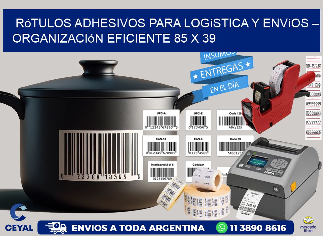 Rótulos Adhesivos para Logística y Envíos – Organización Eficiente 85 x 39