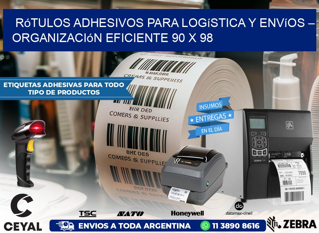 Rótulos Adhesivos para Logística y Envíos – Organización Eficiente 90 x 98