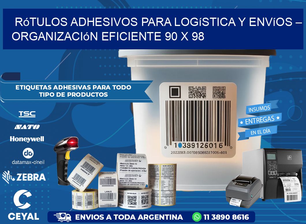 Rótulos Adhesivos para Logística y Envíos – Organización Eficiente 90 x 98