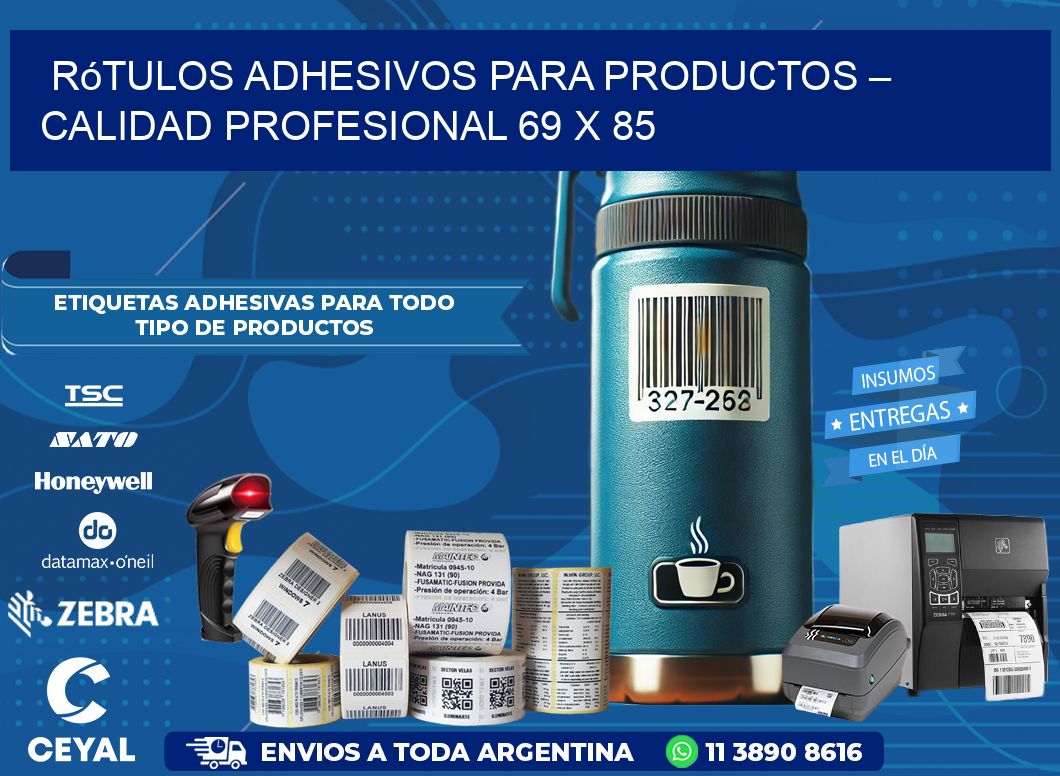 Rótulos Adhesivos para Productos – Calidad Profesional 69 x 85