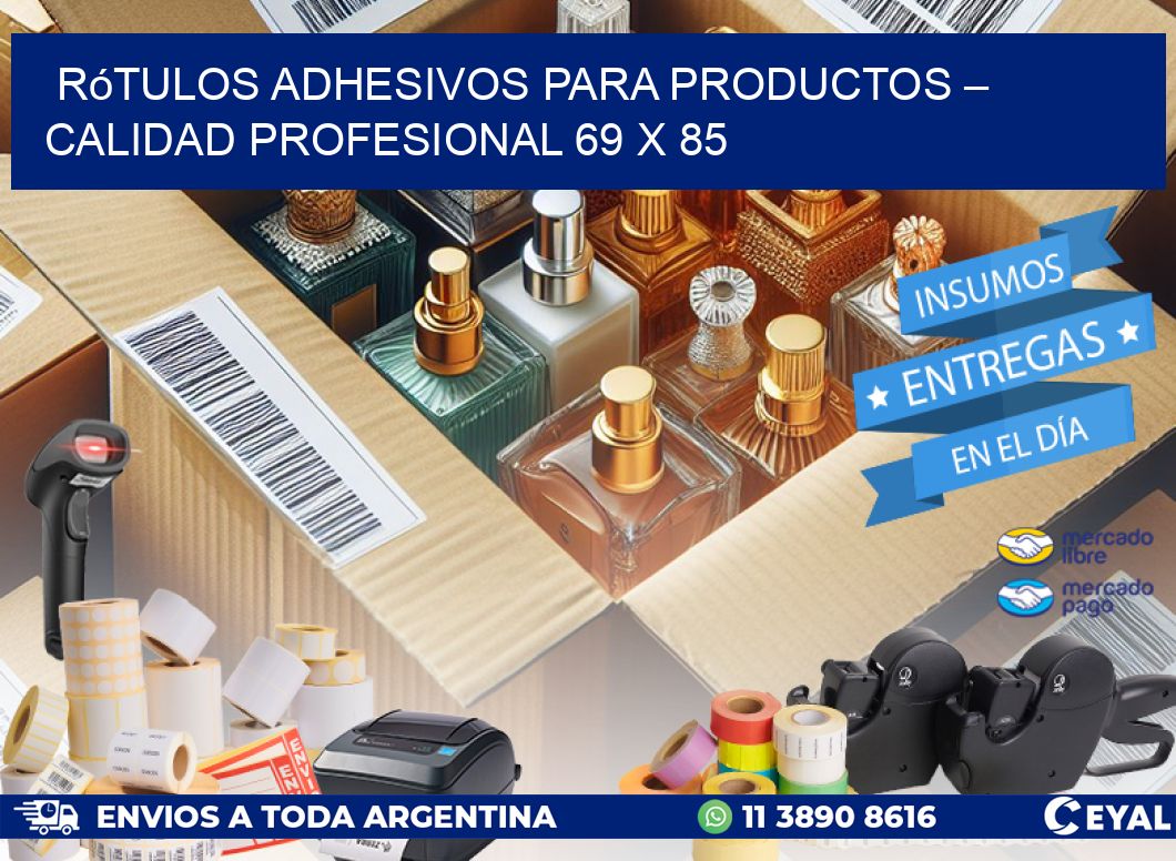 Rótulos Adhesivos para Productos – Calidad Profesional 69 x 85