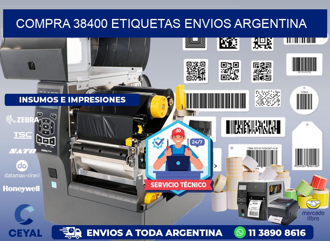 COMPRA 38400 ETIQUETAS ENVIOS ARGENTINA