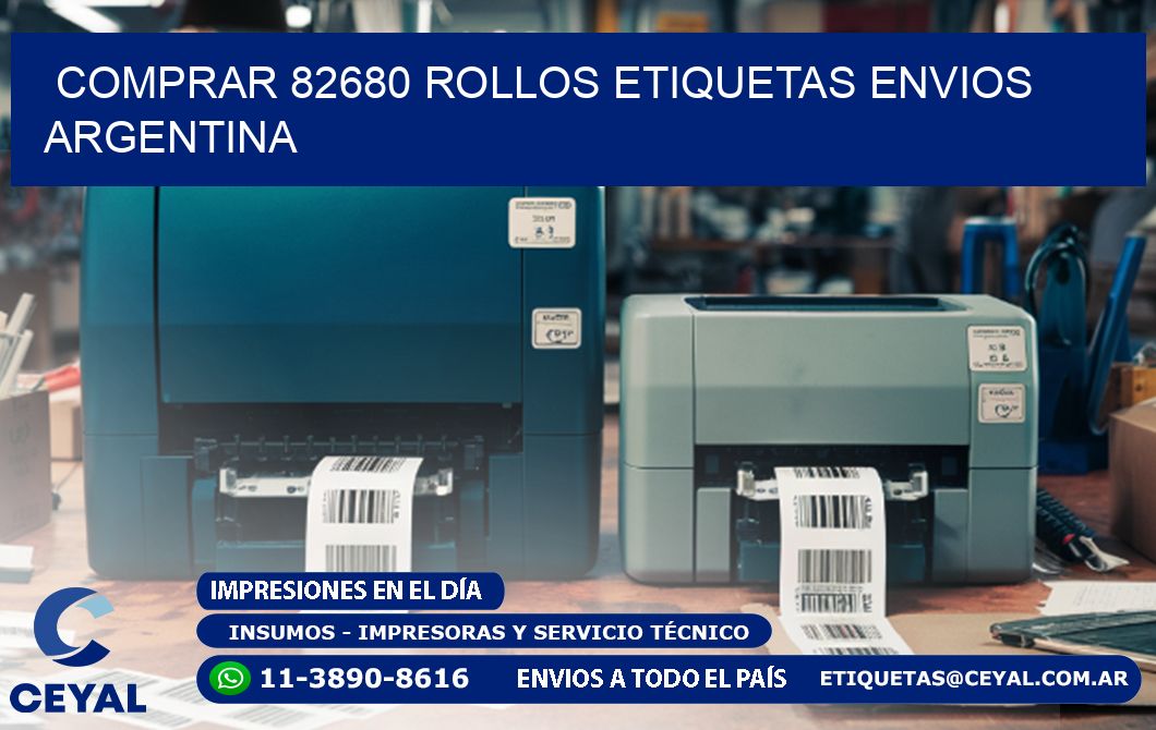 COMPRAR 82680 ROLLOS ETIQUETAS ENVIOS ARGENTINA