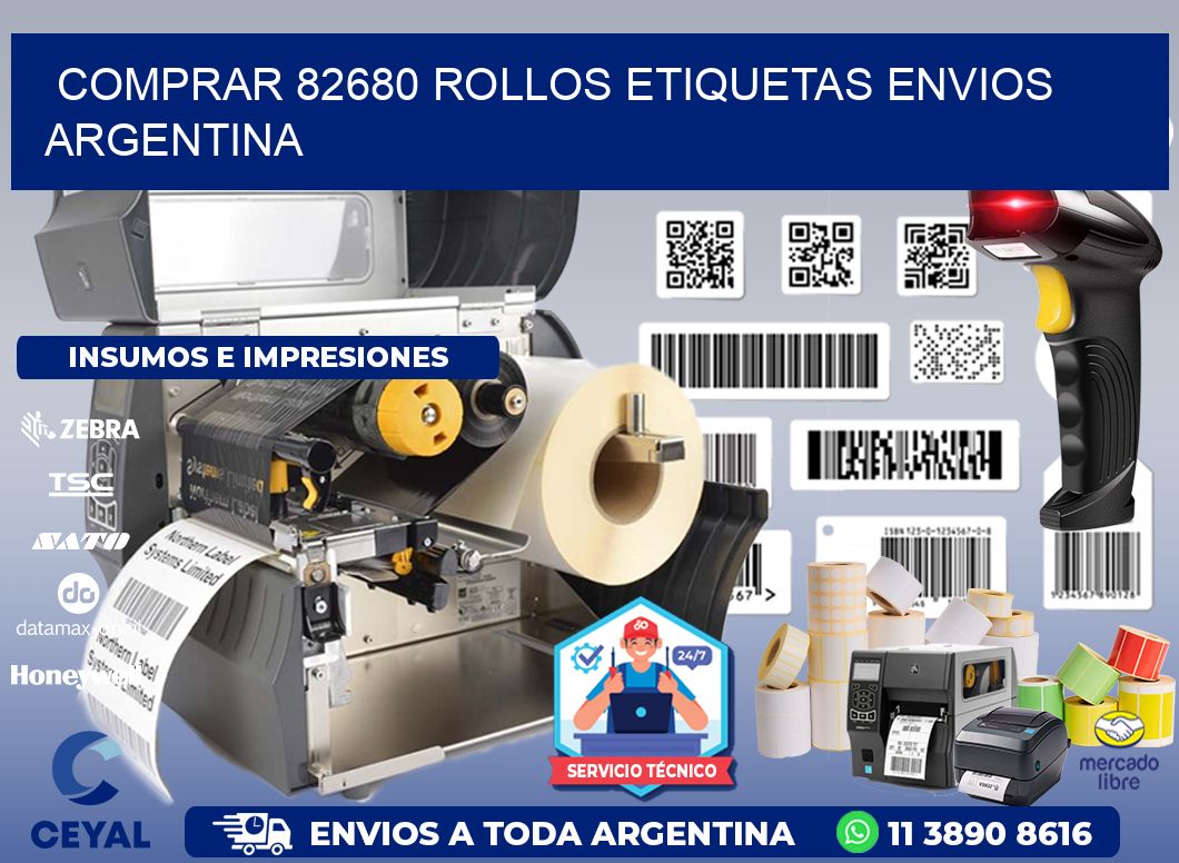 COMPRAR 82680 ROLLOS ETIQUETAS ENVIOS ARGENTINA