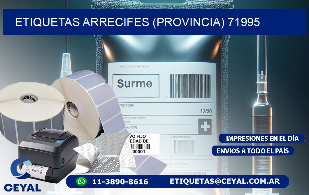 ETIQUETAS ARRECIFES (PROVINCIA) 71995