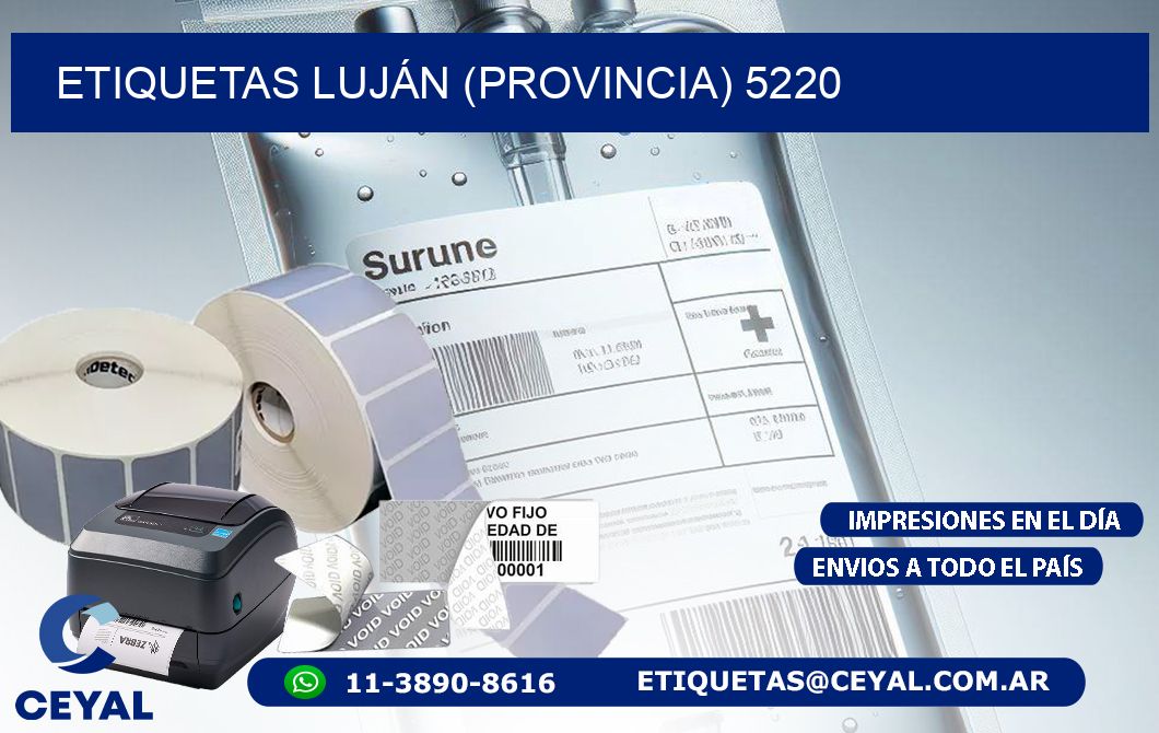 ETIQUETAS LUJÁN (PROVINCIA) 5220