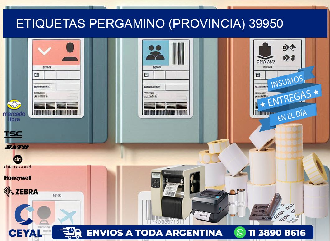 ETIQUETAS PERGAMINO (PROVINCIA) 39950