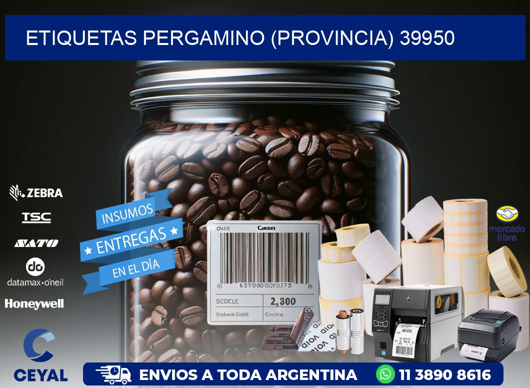 ETIQUETAS PERGAMINO (PROVINCIA) 39950