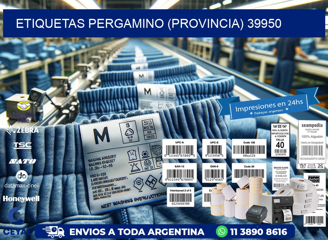 ETIQUETAS PERGAMINO (PROVINCIA) 39950