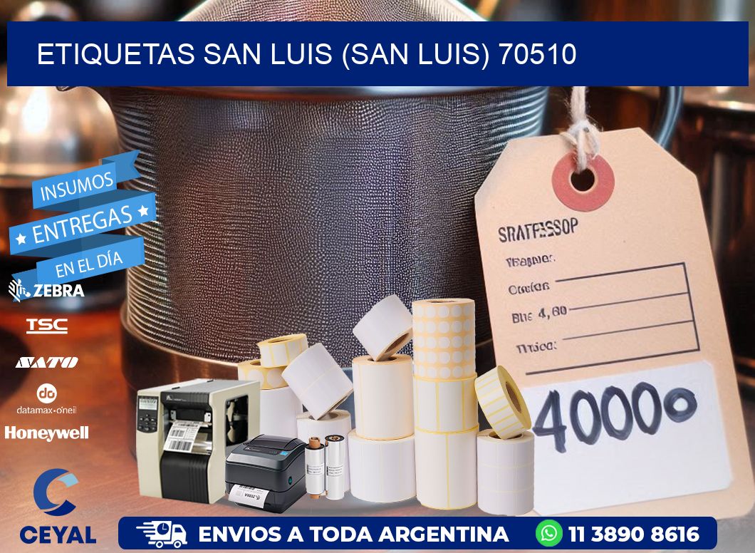 ETIQUETAS SAN LUIS (SAN LUIS) 70510